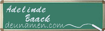 Adelinde Baack Visitenkarte